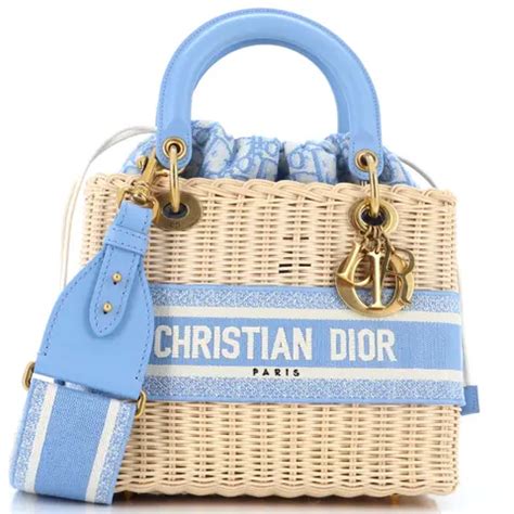 borsa di paglia christian dior